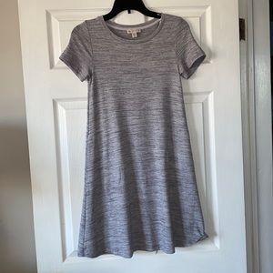 Lila Rose Marled Grey Swing Dress